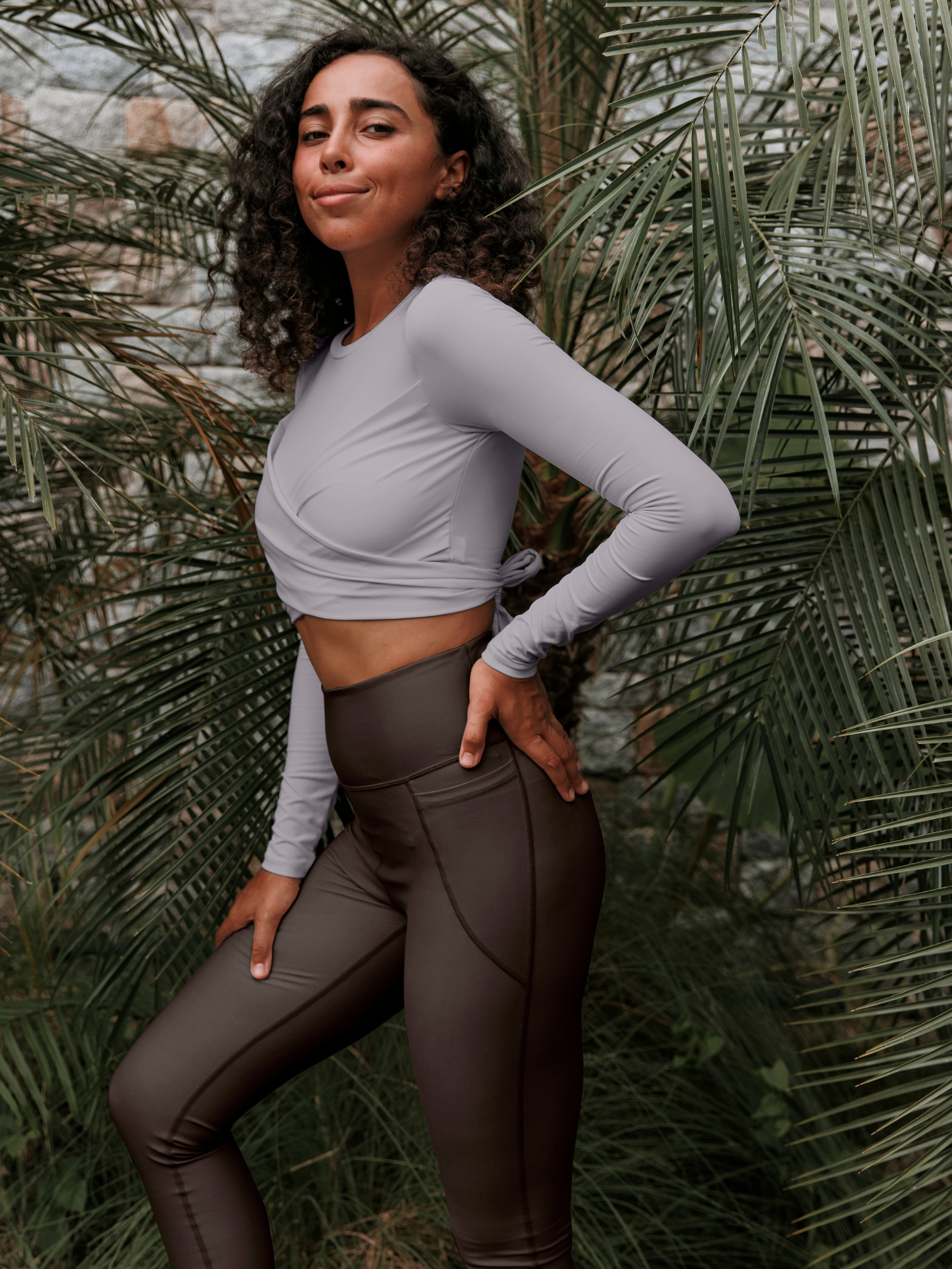 Terra Brown Sport Gym Leggings Sustainable Style with Purpose