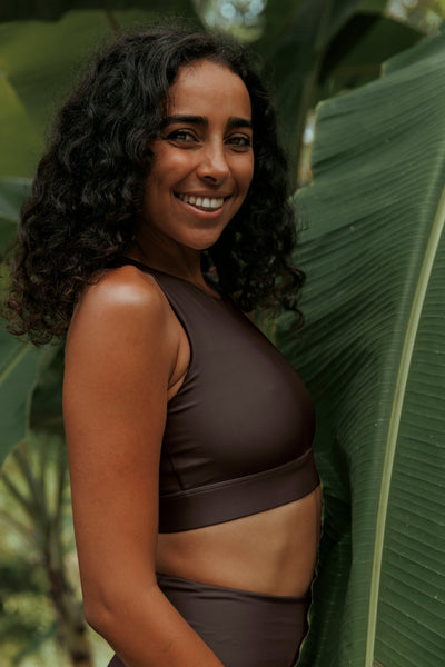 terra brown sports bra